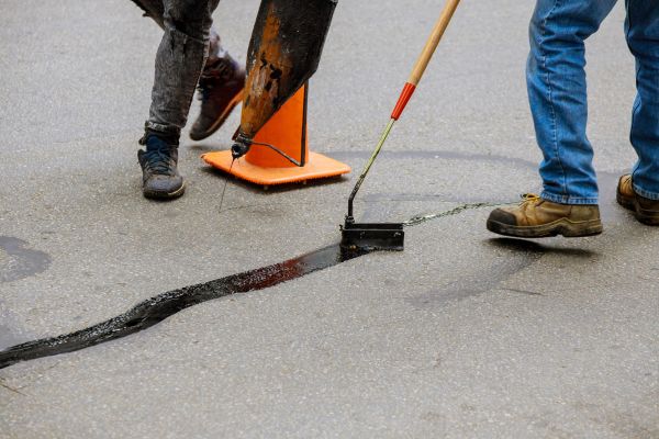 Parking Lot Crack Sealing in Fuquay Varina